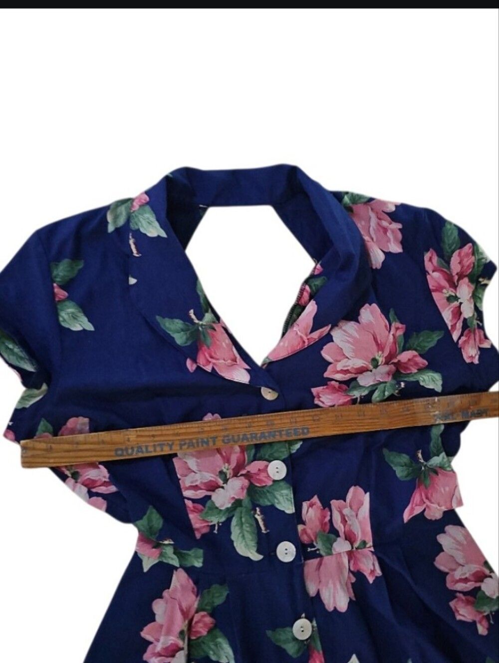 Vintage Carol Anderson California Floral Midi Dress USA Cotton M Cottagecore - Picture 15 of 15